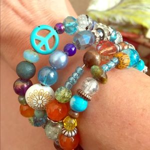 Memory wire wrap bracelet